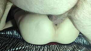 after fucking and cumming in her pussy, the korean girl starts masturbating