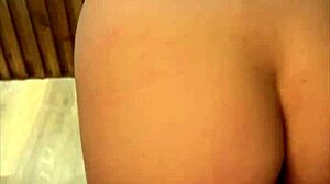 pov deep penetration in the kitchen with petite brunette couple