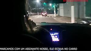 Bruna Silva cheats on her old husband with a big guy