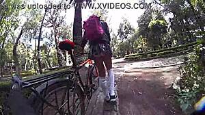 She Exhibits In Miniskirt City Upskirt