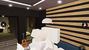 fox girl gets pounded roughly in doggystyle with riding and cumshot on tits