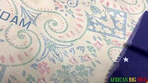 Ebony Babe Loves Her Pussy Stretched Out