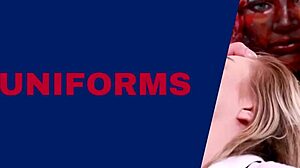 naughty student sucks anonymous cock at milking table, getting it all wet and sloppy!