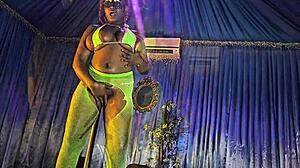 hood guy spoils big-breasted teen stripper