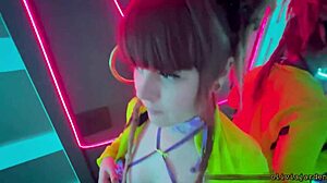 Watch This Slut Deepthroat Sloppily In A Rave Bathroom!