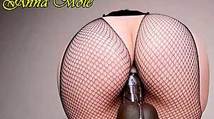 the deep sounds of penetrating juicy cream pussy with loud moaning