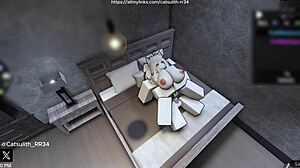 quietly fucking a fan on the bed in various positions like cowgirl and doggystyle