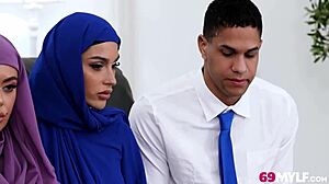 Hijab Hot Milfs Engage In Pussy-Shattering Cheating Affair