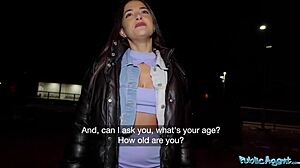 Nuria Millan Cheats Publicly with Big Dick Blowjob