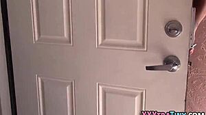 Teeny girls with braces receive cumshots in hardcore scene