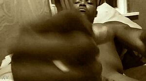 Big black monster cock shooting massive cumshots in detailed solo action