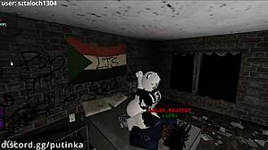 Snowbunny girl gets unexpected bbc fuck in roblox condo