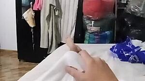 latina sucks neighbor's monster cock while recorded, hoping husband stays unaware