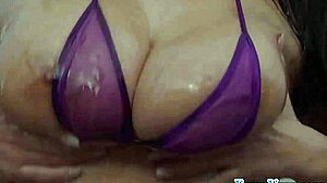 OILED UP BABE GETS ANAL FUCKED WITH BIG TITS AND CUMSHOT