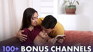 Latina step mom, can you help me with my english lessons? her stepson asks eagerly.