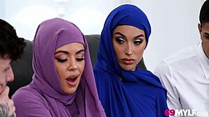 Hijab Hot Milfs Engage In Pussy-Shattering Cheating Affair