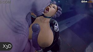 Black Widow Performs Her Anal Duty with Monster Cock