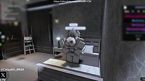 quietly fucking a fan on the bed in various positions like cowgirl and doggystyle