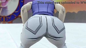 Android 18 moviendo el culo que rico!