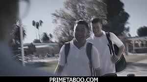 Nerdy Teen 18+ Gets A Double Penetration