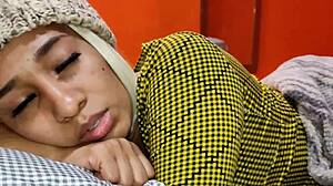 colombian latina stepmom shares bed with stepson and they have sex