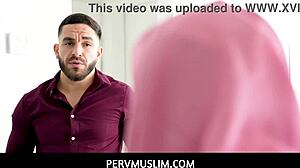 Pervmuslim - Arab Hijab Student Paulina Ruiz Visits Her Big Cock Teacher At His Home