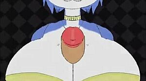 Krystal titty fucks Fox McCloud's big cock