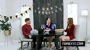 i had hot step-family threesome sex for new year eve with myra moans ivy ireland
