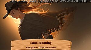 Male moaning loudly here