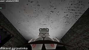 Snowbunny girl gets unexpected bbc fuck in roblox condo