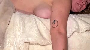 Avril showers prone bone fuck and hairy pussy creampie