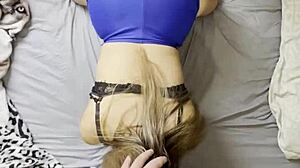 pov 18 years old girl with a big ass fucked without taking off her shorts