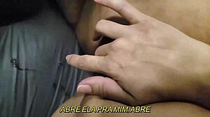 wife's first black guy encounter, condom broke, cum on pussy while sucking