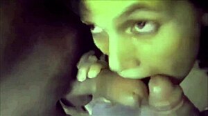 Andrea gets fucked by two men while cuckold records