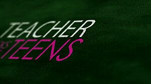 slutty teen caught with two cocks by teacher