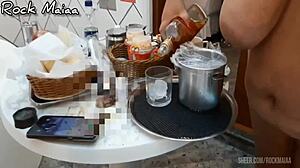 BBW Worships Monstrous Breasts With Blowjob On Unforgettable Day!