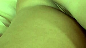 The Blonde Horny Girl Masturbates With Dildo Outdoors