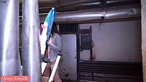 Naked Jeny Smith Is Hiding And Sneaking In The Lost Corridors