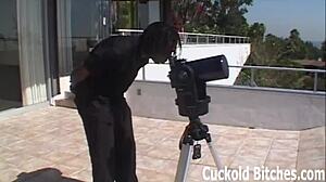 Black Mistress Humiliates Cuckold Husband With Big Cock.