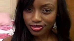 Ebony beauty girl big natural tits