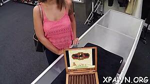 That large cock ravages the amateur's wet pussy