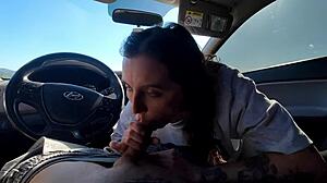 Teen Pays for Taxi Ride with Her Mouth and Pussy