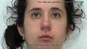 natasha poses in her private striptease session