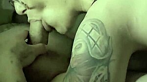 sexy native milf wife sucking big white cock