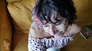 naughty student sucks huge dick