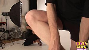 Busty amateur babe gets fucked by photographer right after the photoshoot