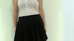 natasha poses in her private striptease session