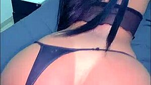 Brazilian housewife riding friend in homemade video