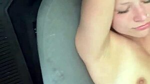 Pretty hooker strips naked in public then enjoys getting fucked