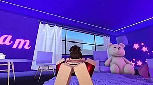 Roblox Stripper Kitty Show Off Her Stripper Moves and Gets Naked and Masturbates